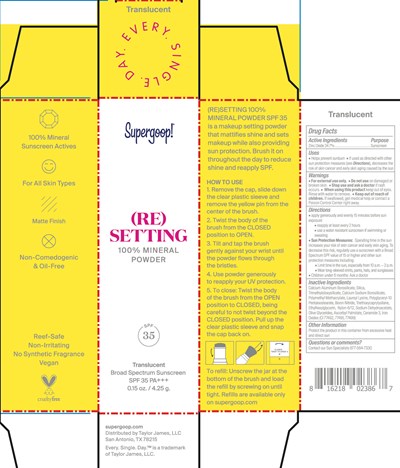 Re Setting 100 Mineral Powder 35 Translucnet Carton (Re Setting 100 Mineral Powder Spf 35 Translucent Cart)